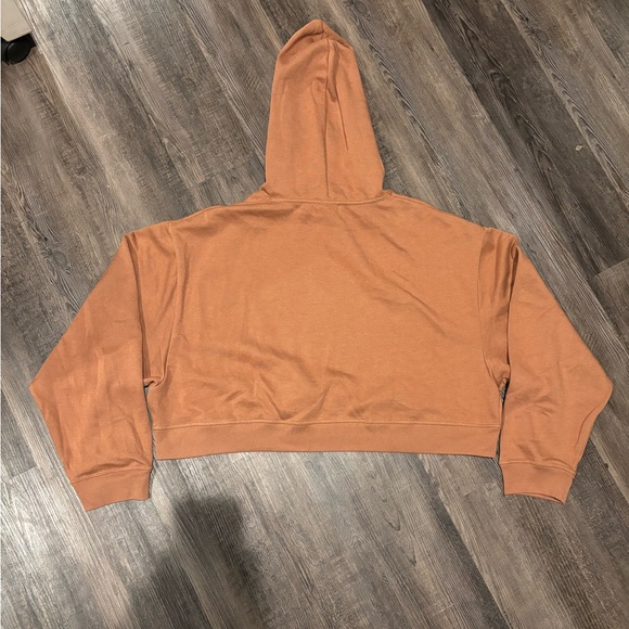 PINK Victoria's Secret Cropped Rust-Brown Hoodie - Picture 2 of 4